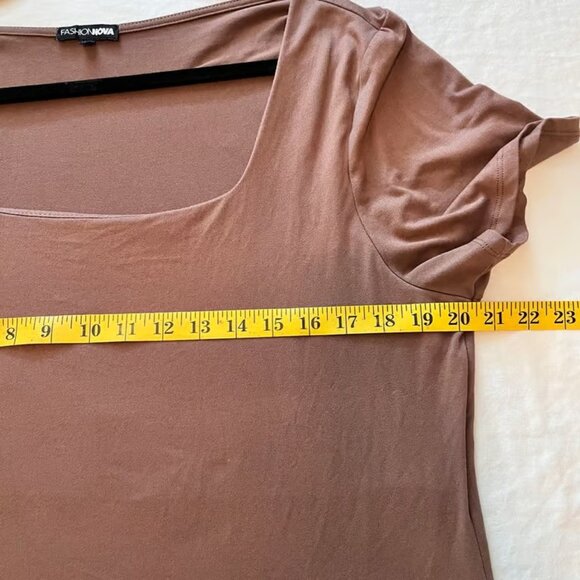 Women’s Fashion Nova Square Neck Stretchy Bodycon Clubwear Sexy Mini Dress 2XL - Picture 2 of 6